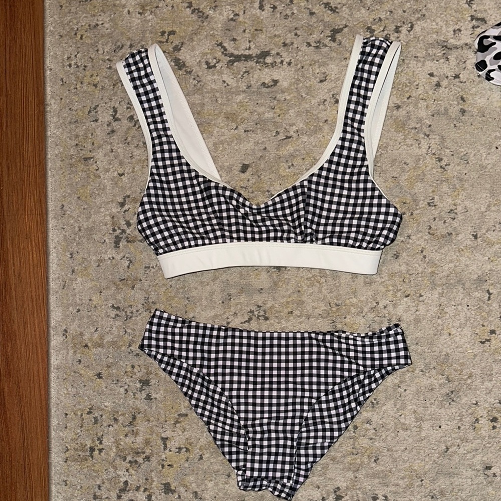 Gingham Checkered Bikini Set